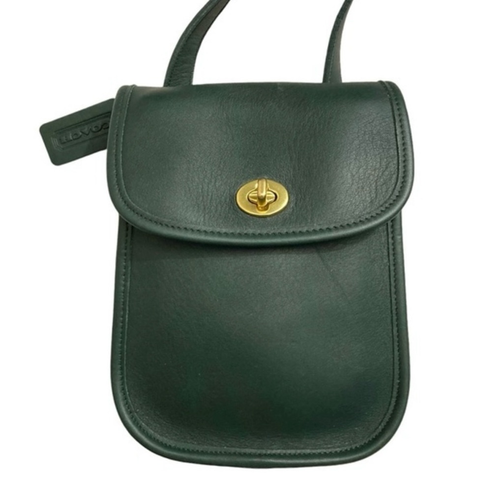 Coach 9978 Vintage 1995 Bottle Green Small Sidepack Bag - RARE